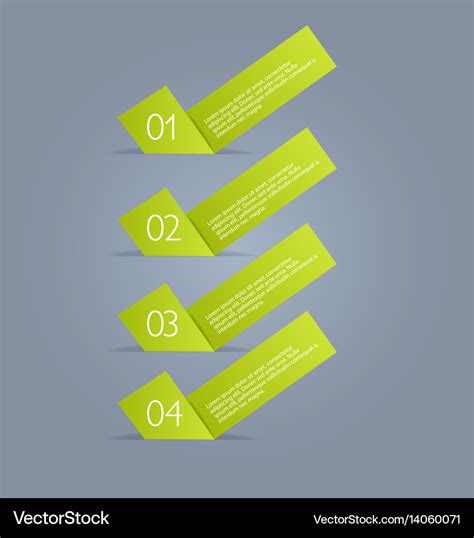 Business infographics template green color Vector Image