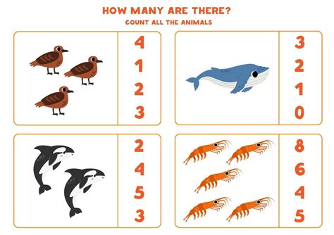 Count all Antarctic animals and circle the correct answers. 41855504 ...