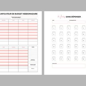 Planificateur De Budget Suivi Des D Penses D Fi Sans D Penser