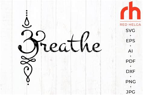 Om Breathe Svg Breathe Symbol Svg Sanskrit Breathe Svg 1452503