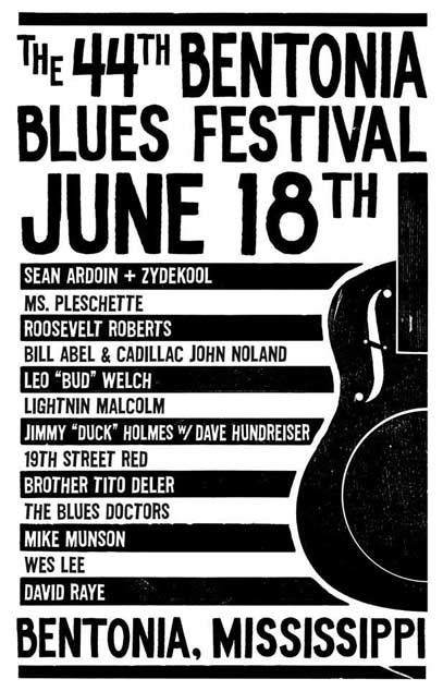 Bentonia Blues Festival Saturday, June 18, 2016 - Blues Festival Guide Magazine and Online ...