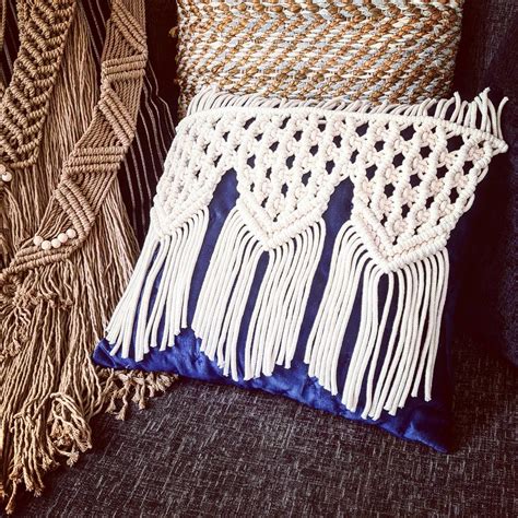 Bohochic Macrame Cushionpillow Cover Etsy Norway