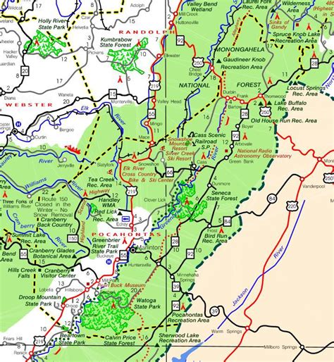 Pocahontas County Wv Map - Alanna Leontyne