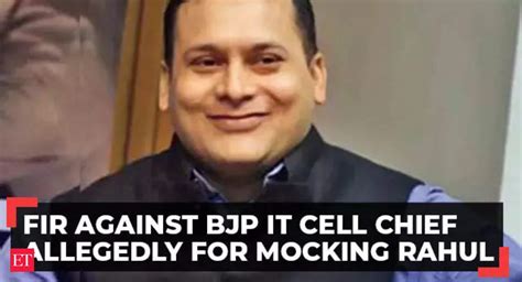 Congress Files Fir Against Bjps Amit Malviya Allegedly For Mocking