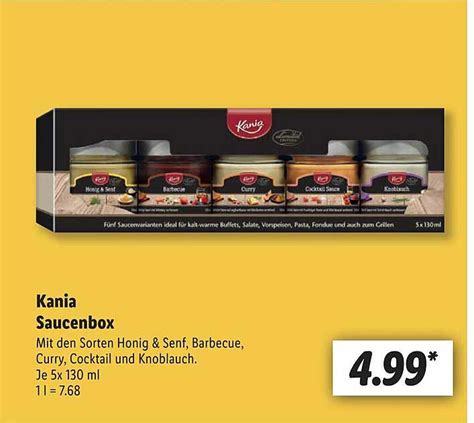 Kania Saucenbox Angebot Bei Lidl 1Prospekte De