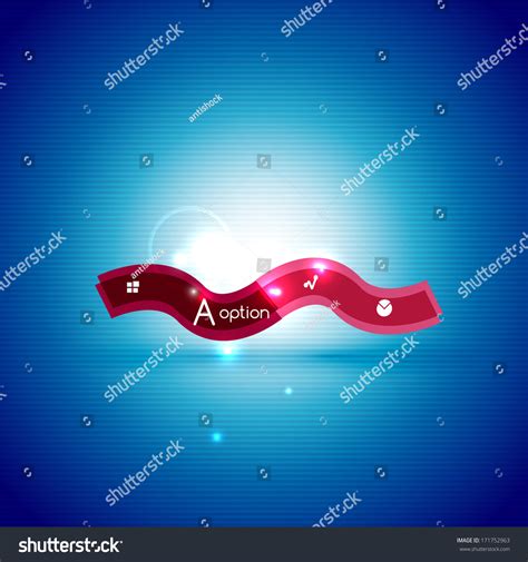 Colorful Bright Light Shiny Option Banner Stock Vector Royalty Free