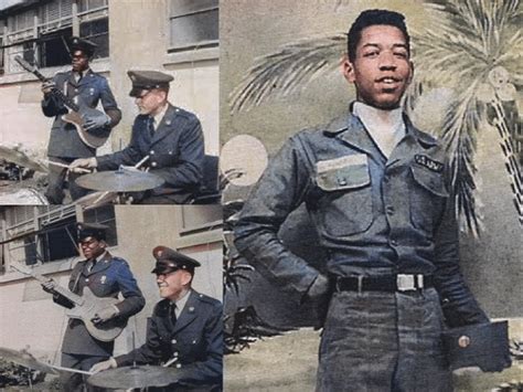 A 19 Year Old Jimi Hendrix During His Time In The 101st Airborne