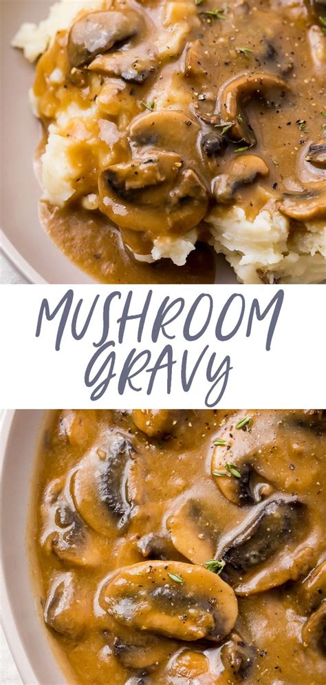 Mushroom Gravy Recipe Easy Gravy Recipe Mushroom Gravy Vegetable