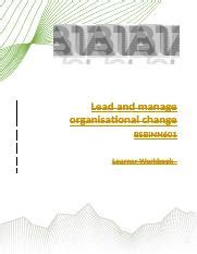 Bsbinn601 Assessment Docx Lead And Manage Organisational Change