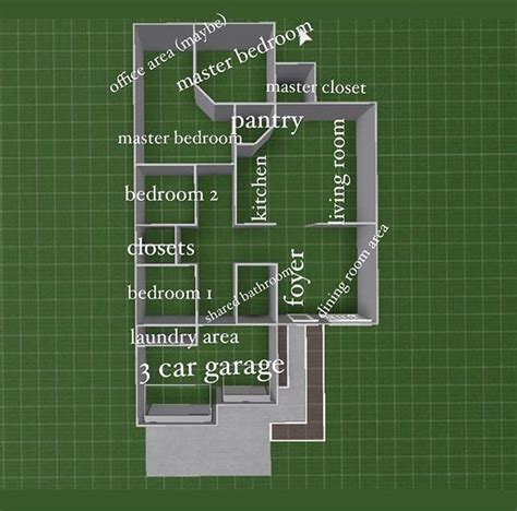 Bloxburg House Layout 1 Story Amada Christianson