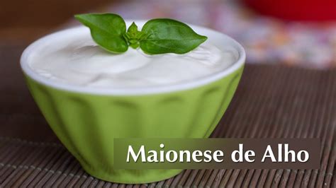 Receita De Maionese De Alho Vegan YouTube