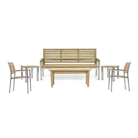 Teak Bench Set for 5 | Westminster Teak