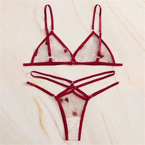 Yj Bra New Sexy Fashion G String Thong Sleepwear Underwear Lingerie