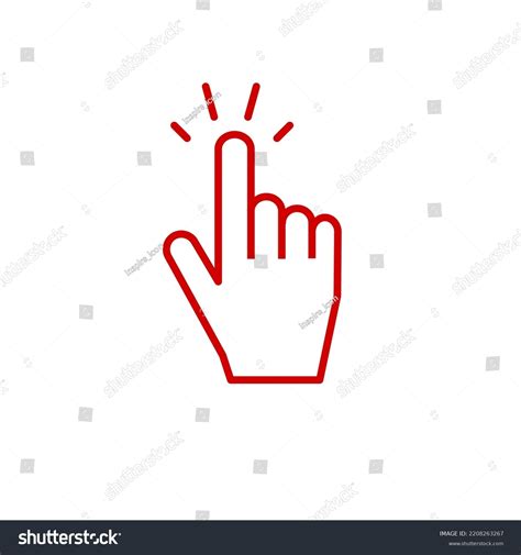 touch vector illustration icon symbol stock vector royalty