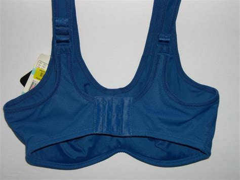 Wacoal 855170 Blue Convertible Strap Underwire Sports Bra 34c 65