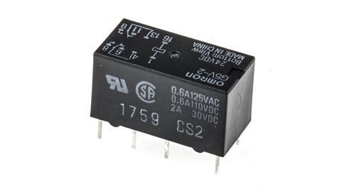 G5v 2 Dc24 Omron 信号继电器 Mt系列 24v 直流 2a Dpdt Pcb式 用于信号 Rs