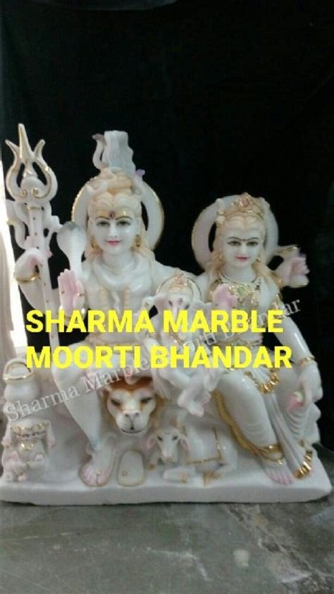 Marble Shiv Parvati Gauri Shankar Statue Temple At Rs 25000 In Jaipur