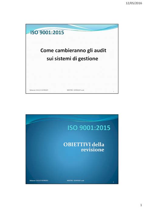 PDF ISO 9001 2015 Come Cambieranno Gli Audit Sui Sistemi Di 9