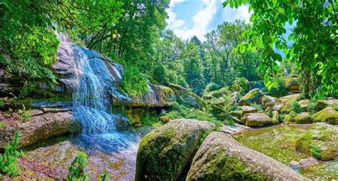 Panorama Of The Valley Of The Giants With Great Falls Waterfall