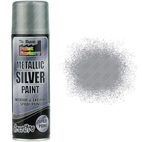 Silver Metallic Spray Paint 200ml Sprayster