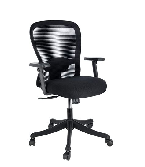 Fabric Fixed Arm Medium Back Office Chair Black At Rs In Pune