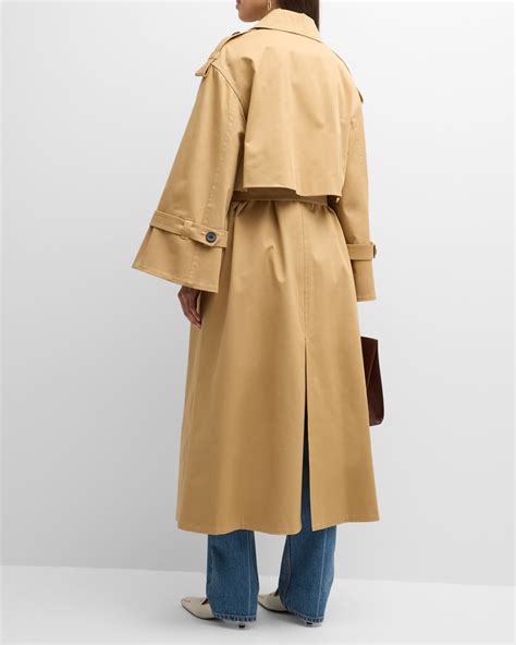 By Malene Birger Alanis Double Breasted Cotton Twill Trench Coat