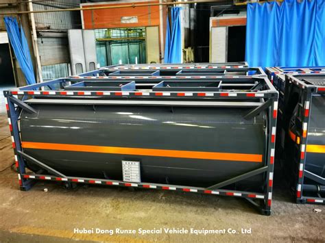 20 Ft Lined PE Petrochemicals ISO Tank Container For Corrosive Nitric