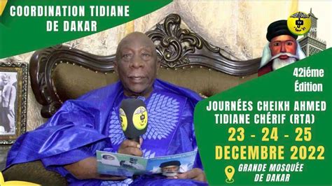 Annonce De Elhadji Mansour Mbaye Journ E Cheikh Ahmed Tidiane Ch Rif