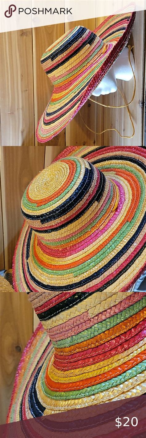 Colorful straw hat | Straw hat, Clothes design, Color