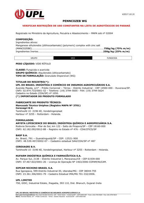 Pdf Modelo De Bula Adapar Pr Gov Br De Gotas Finas Para Boa