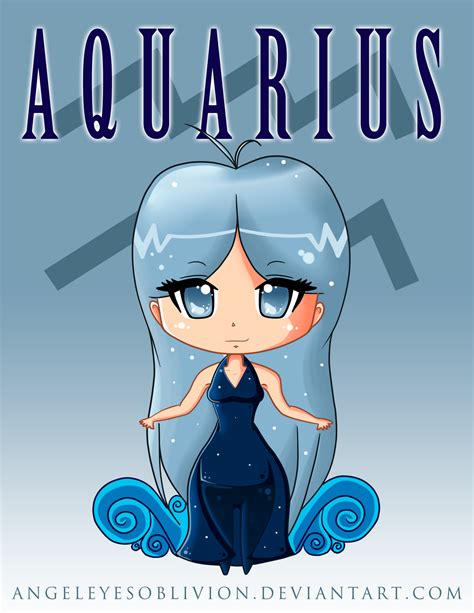 Zodiac Chibi Aquarius By Neko Cosmickitty On Deviantart