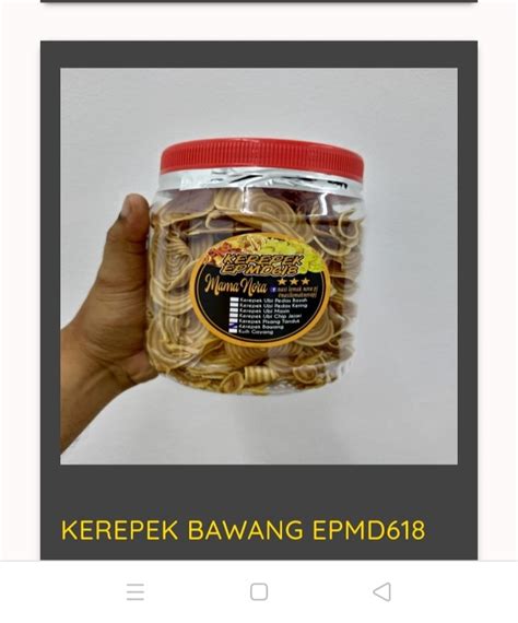 Kerepek Bawang Food Drinks Packaged Instant Food On Carousell