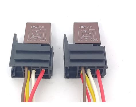 Kit 2 Par Mini Rele Auxiliar 5 Pinos 12v Tomada Dni 0134 MercadoLivre