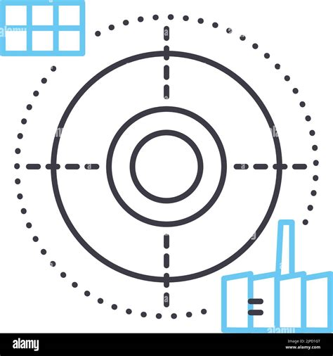 Smart Grid Technology Line Icon Outline Symbol Vector Illustration