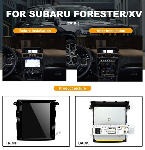 ระบบ Android หนาจอแนวตงรถนำทาง GPS สำหรบ Subaru Forester XV 2018