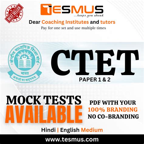 CTET Paper 2 Mock Tests For Coaching Institutes Only