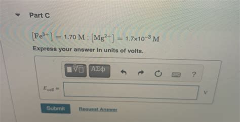 Solved A Voltaic Cell Employs The Following Redox