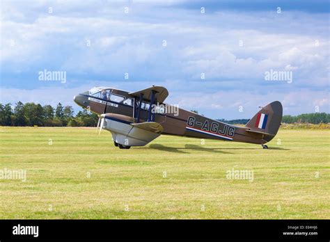 De Havilland Dh A Dragon Rapide Aircraft At An Airshow In Uk Stock