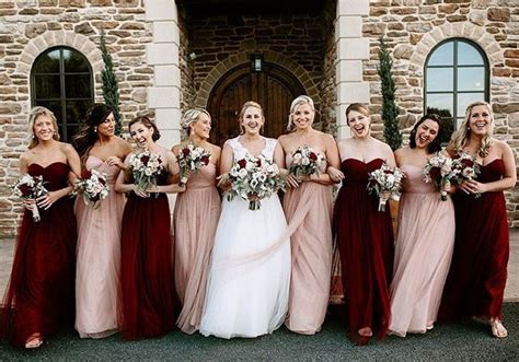 Pin By Weatherharp On Bridesmaids Maroon Bridesmaid Dresses Burgundy