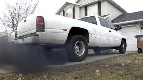 1996 12 Valve Cummins 5 Diamond Eye Turbo Back Exhaust Youtube