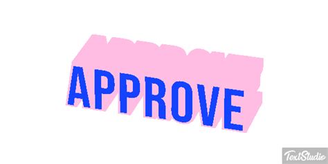 approve word animated gif logo designs