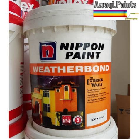 Jual Nippon Weatherbond Liter Cat Tembok Eksterior Warna