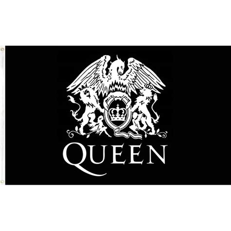 Queen Crest Logo Flag