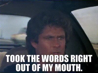 YARN Took The Words Right Out Of My Mouth Knight Rider 1982