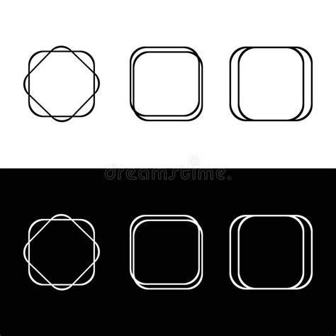 Rectangle Vector Logo Template Illustration Stock Vector - Illustration ...