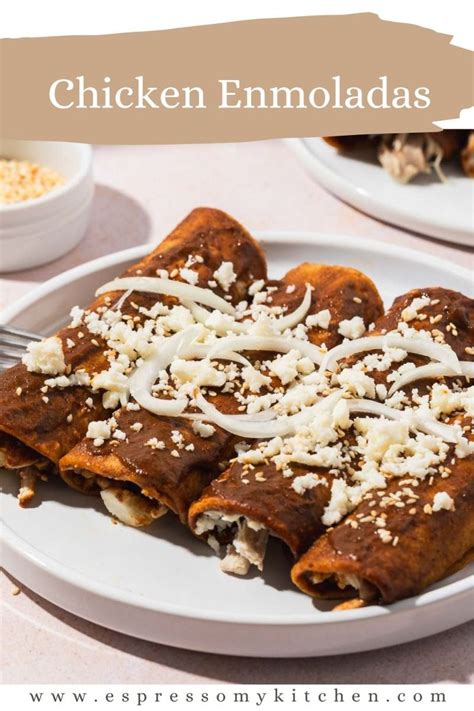 Enmoladas Easy Chicken Mole Enchiladas Artofit