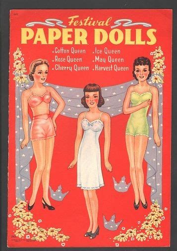 Festival Paper Dolls 1944 Original Uncut Book Ebay Paper Dolls Book