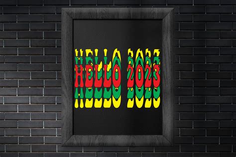 Hello 2023 Retro Design Graphic By Creative Store · Creative Fabrica