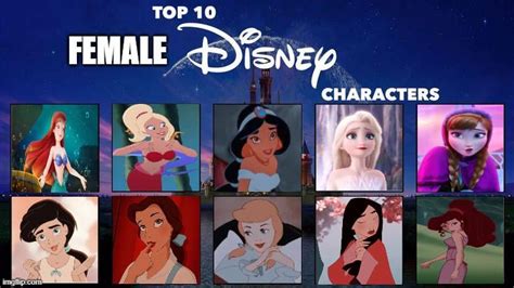 Top 10 Female Disney Characters Rfavoritemedia