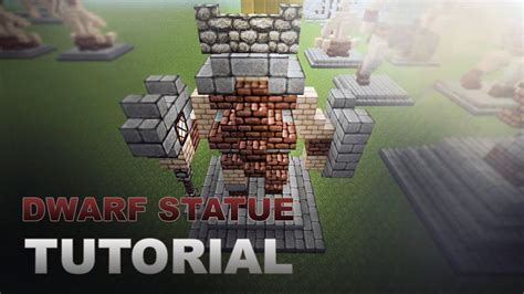 Minecraft Tutorial Dwarf Statue Youtube